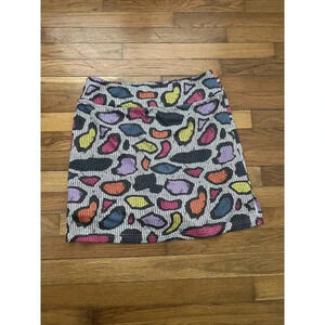 Golftini Jungle Juice Women's Skort Colorful Geometric Golf Stretch Size L